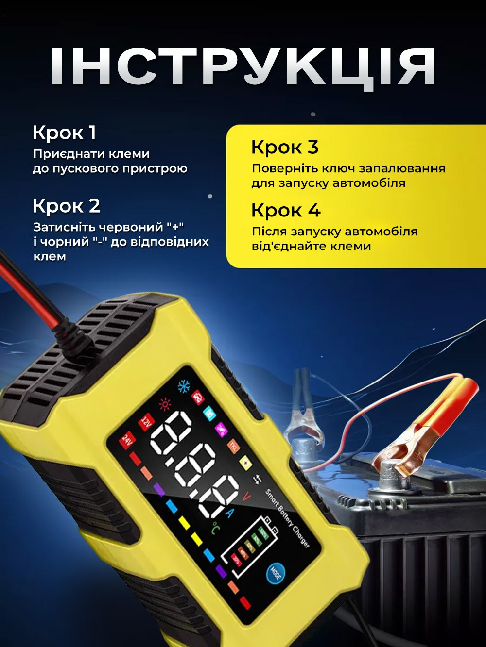 Пристрій зарядний Andowl автомобільний 12 В/6 А Q-DP8812Х1 Чорний (eadfdb34) - фото 3 Пристрій зарядний Andowl автомобільний 12 В/6 А Q-DP8812Х1 Чорний (eadfdb34) - фото 3
