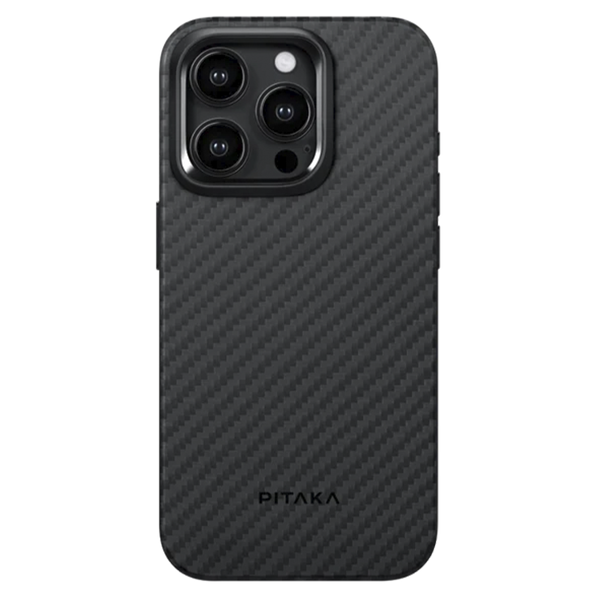 Чохол-накладка Pitaka MagEZ Case Pro 4 Twill 1500D for iPhone 15 Pro Max Black/Grey (KI1501PMP) - фото 4