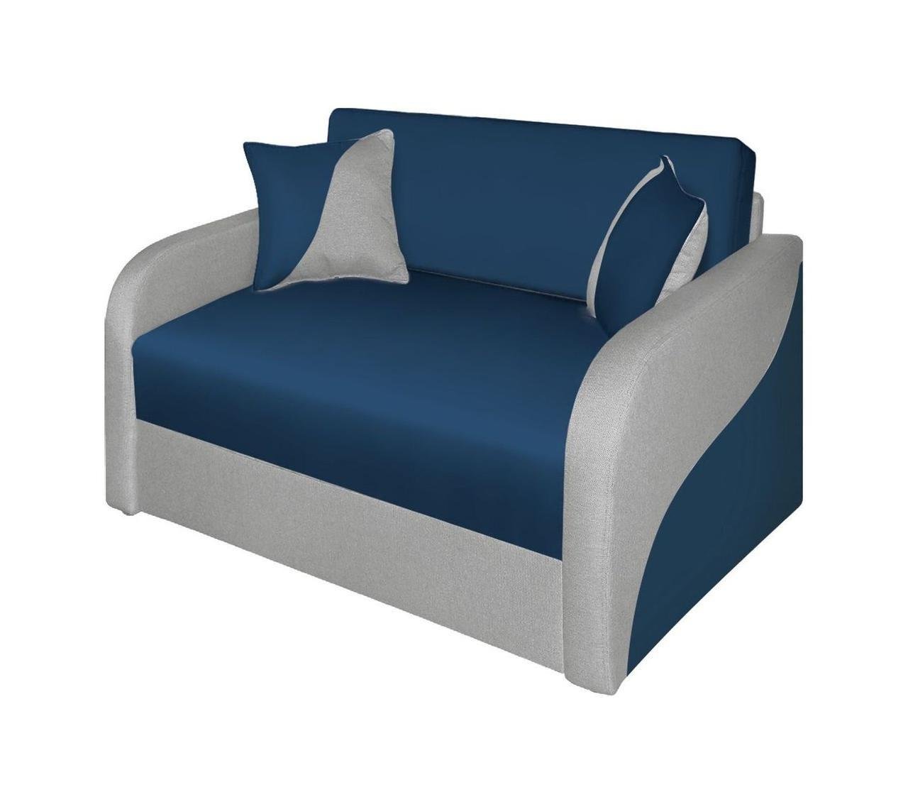 Диван детский Modern Арто раскладной ортопедический двухместный 80 см Синий/Серый