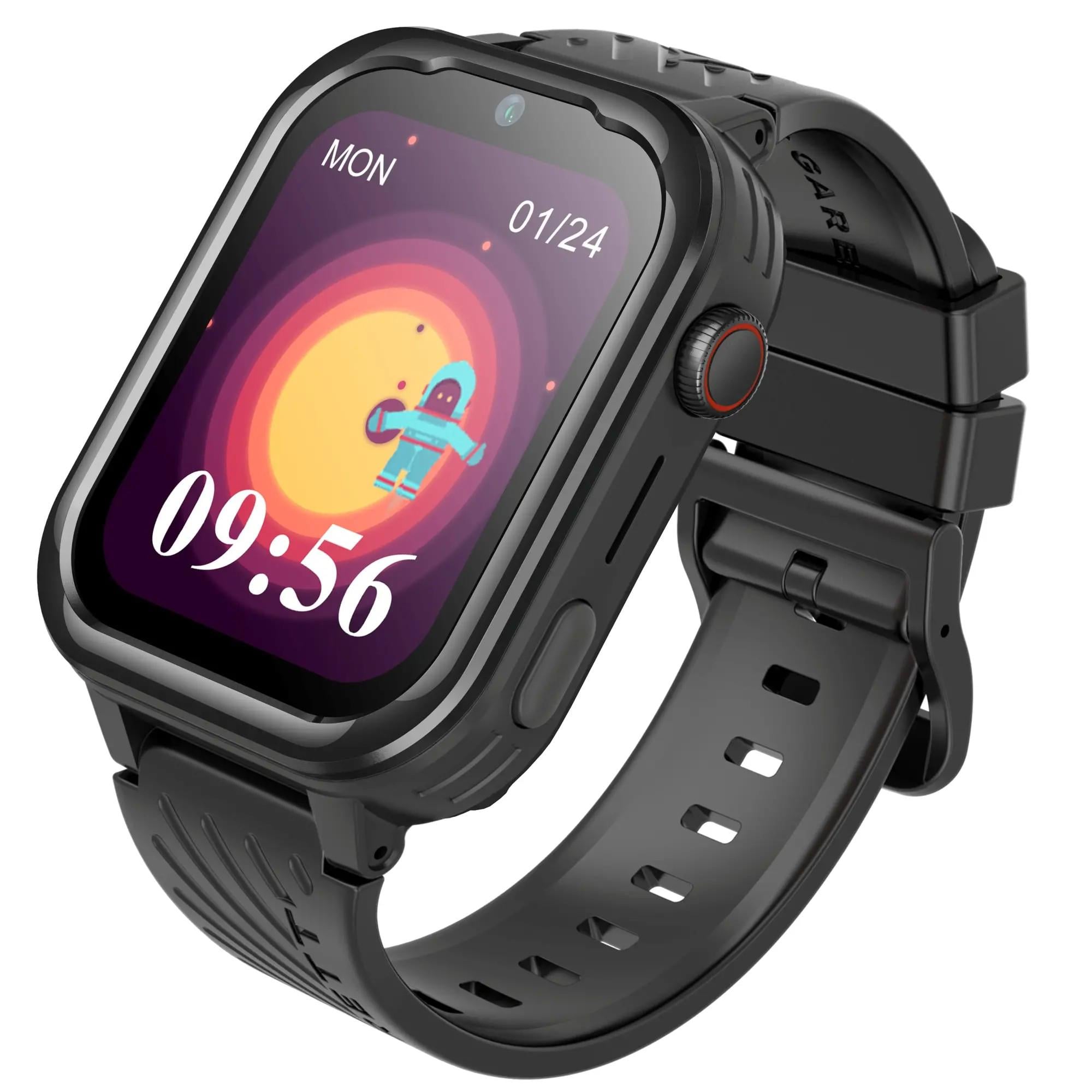 Смарт-годинник дитячий Garett Kids Essa 48 мм LTE Black (613978) Смарт-годинник дитячий Garett Kids Essa 48 мм LTE Black (613978)
