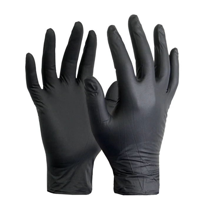 Перчатки нитриловые Ceros Fingers XS 100 шт. Black