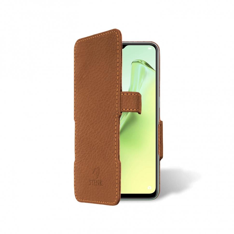 Чехол книжка Stenk Prime для OPPO A31 Коричневый (65426)