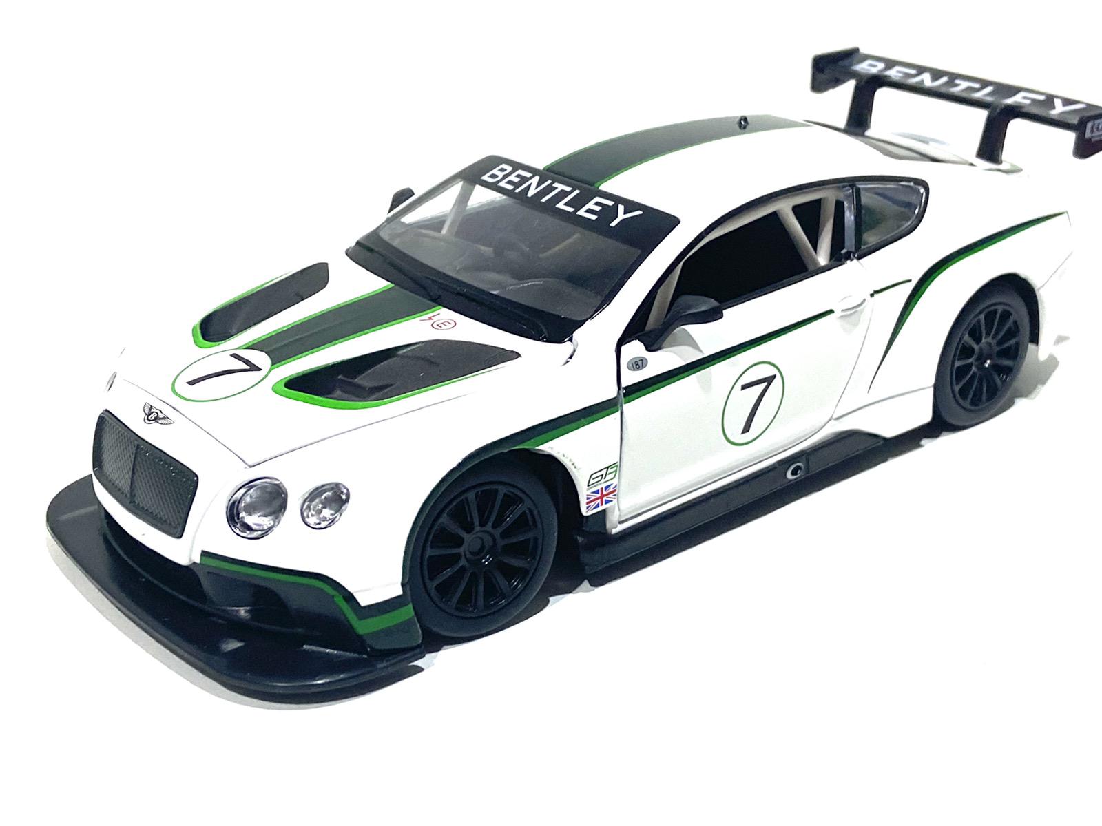 Машинка Автопром Bentley Continental GT3 1:24  Белый (68266A)