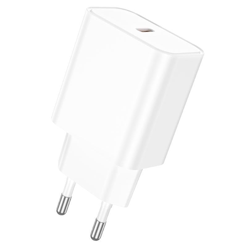 Зарядное устройство для телефона Borofone BA71A Power single Port PD20W charger White (19190) Зарядное устройство для телефона Borofone BA71A Power single Port PD20W charger White (19190)