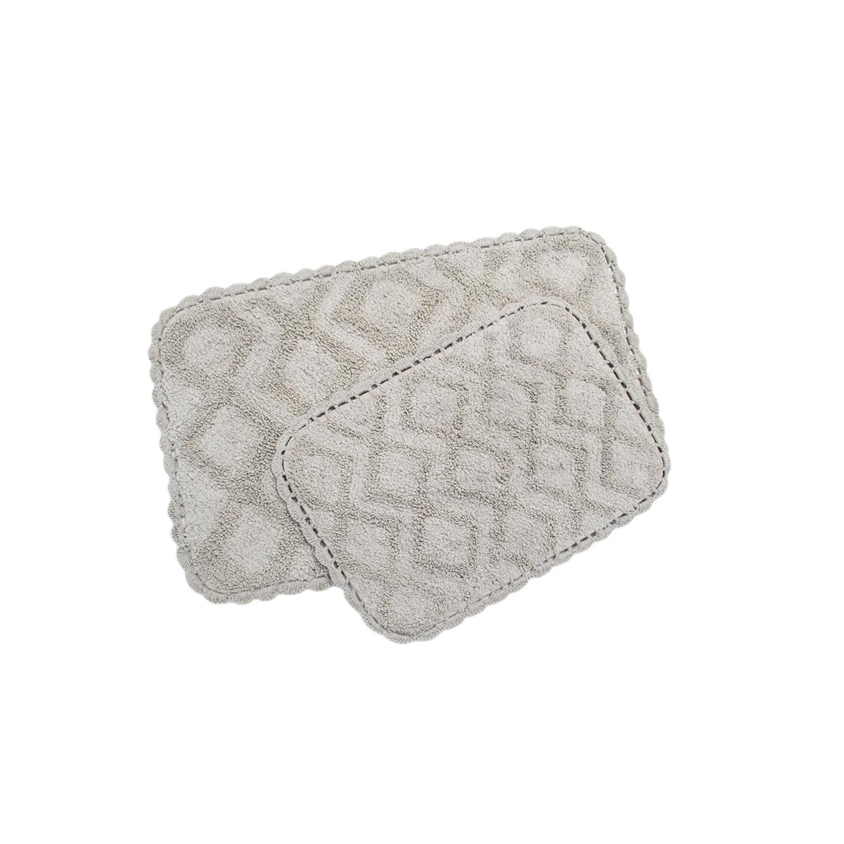 Коврики Irya Cora 50х80 + 35х55 см 2 шт. Серый (13510389)
