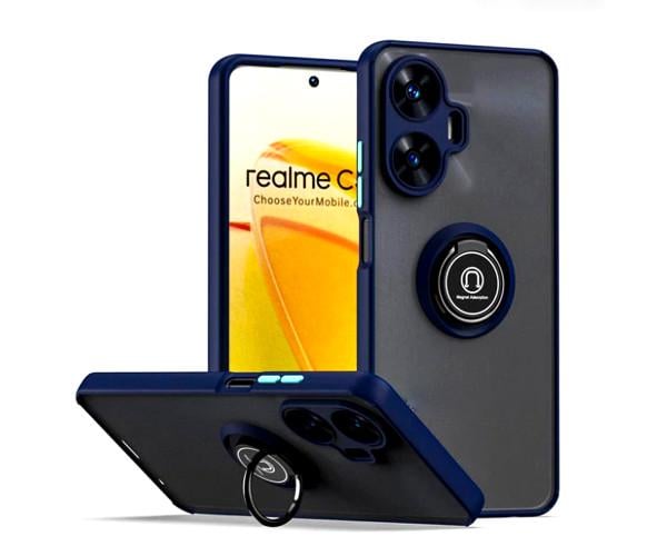 Чохол-накладка TPU Color Matte Ring для Realme C55 Синій