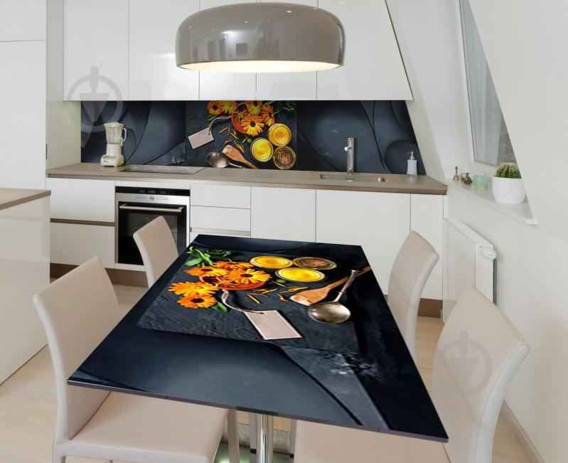 Наклейка 3Д виниловая на стол Zatarga «Календула с мёдом» 600х1200 мм (Z184471st) Наклейка 3Д виниловая на стол Zatarga «Календула с мёдом» 600х1200 мм (Z184471st)