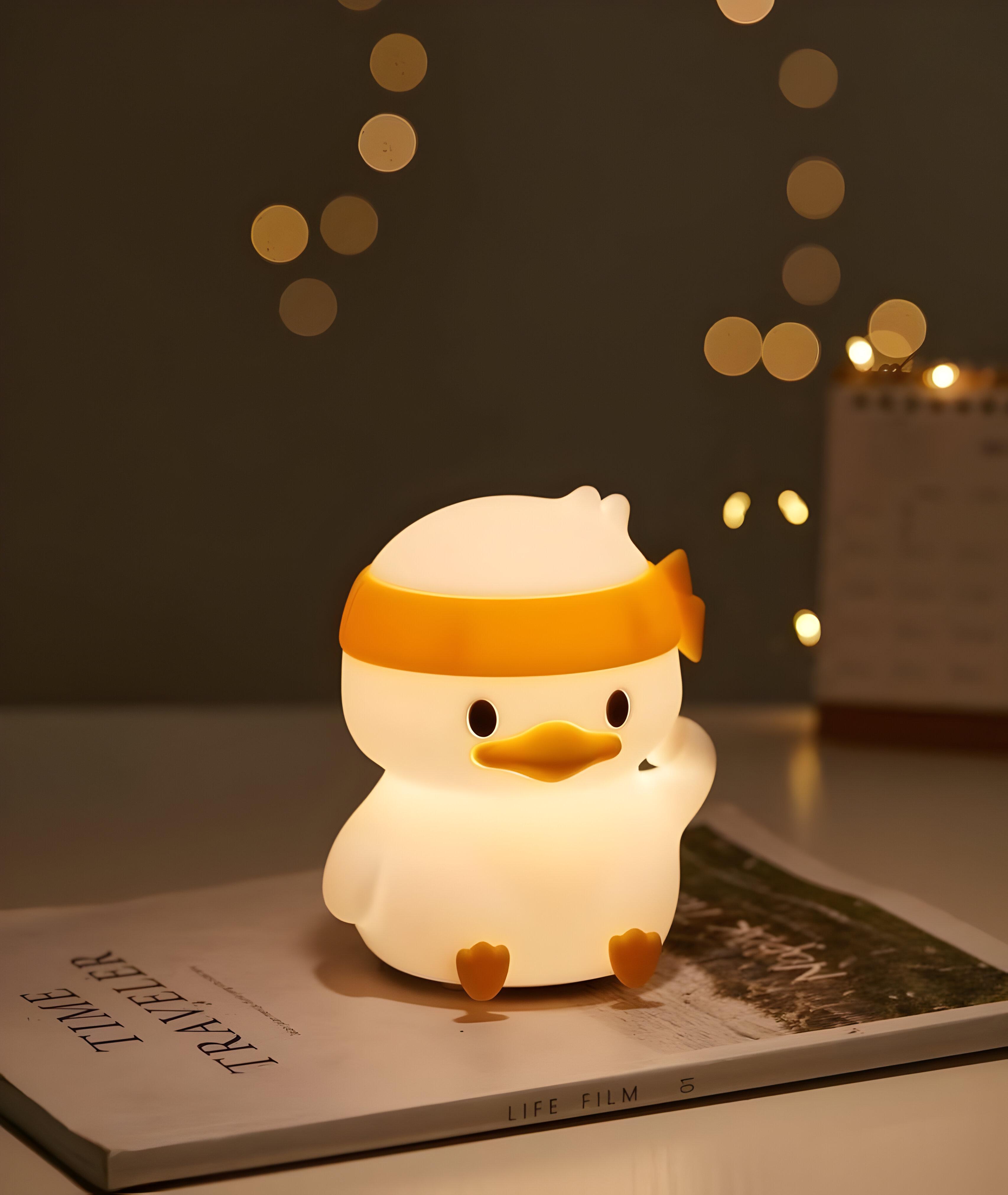 Ночник Утенок LED силиконовый с аккумулятором (DUCK) - фото 4