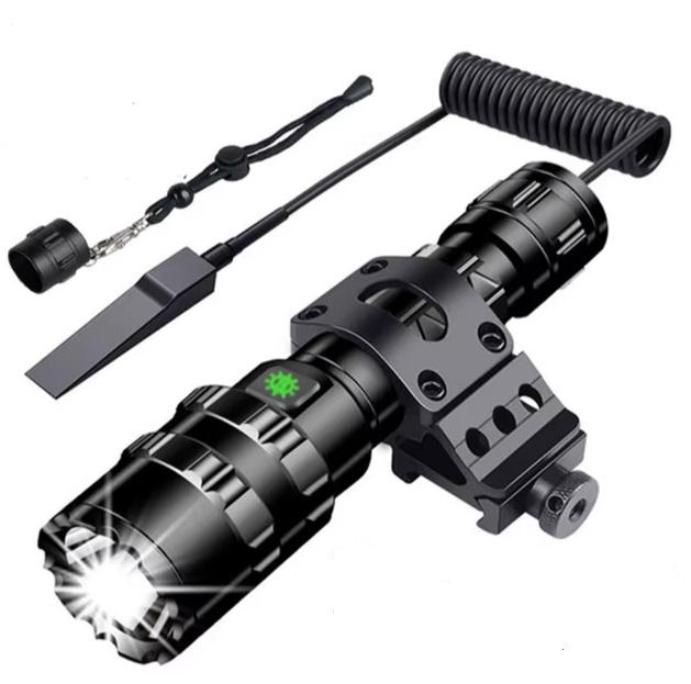 Фонарик светодиодный SMARTER E-074 крепление выносная кнопка (777047)