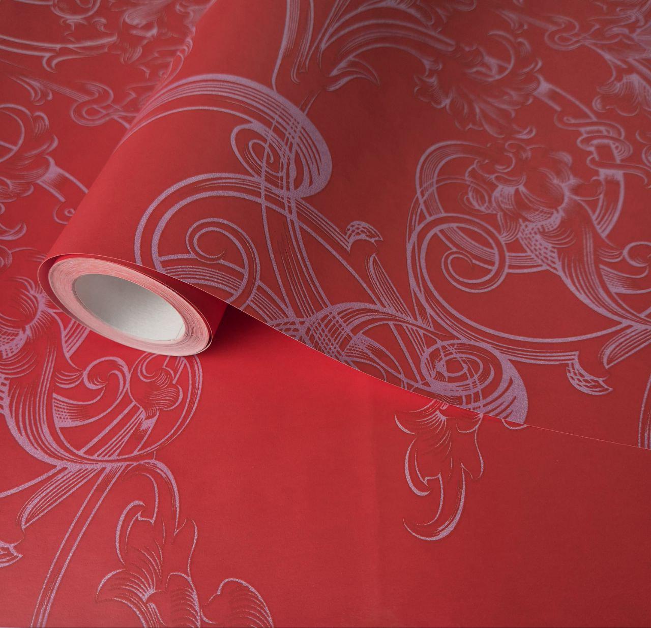 Обои виниловые Marburg Gloockler Children's Paradise 54119 с узором для детской/холла/гостиной 0,53x10 м Красный (2731155691)