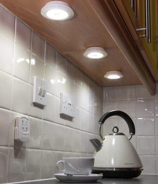 Лампи бездротові світлодіодні Led Light With Remote Control 15 W з пультом 3 шт. (1045) - фото 7