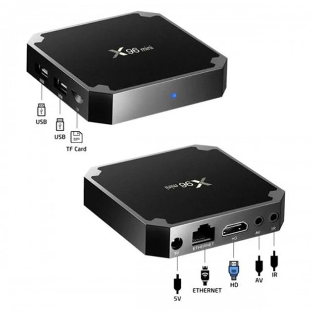 Смарт приставка ТВ Android Smart TV Box AmiBox X96 Mini 4GB 32GB (EL-X96 TV Box Mini Sm) - фото 6