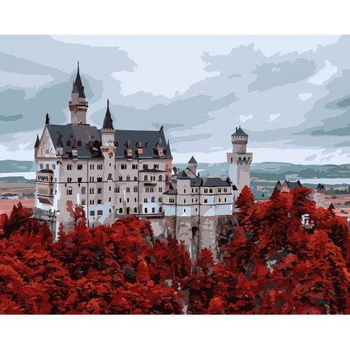 Картина по номерам Strateg Волшебный замок 40х50 см термопакет (VA-0562)