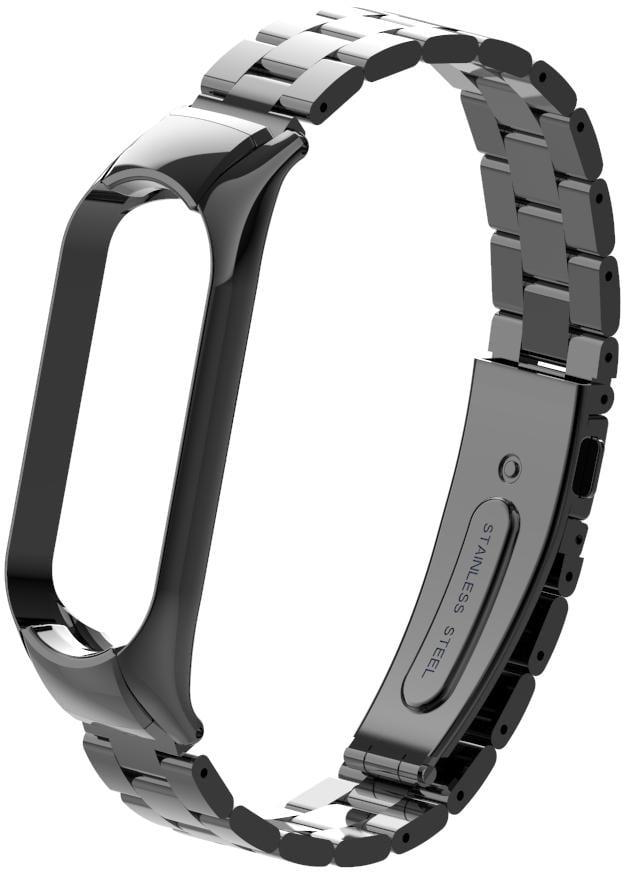 Ремешок металлический Shark для Mi Band 5/6 Black (15946-2B)