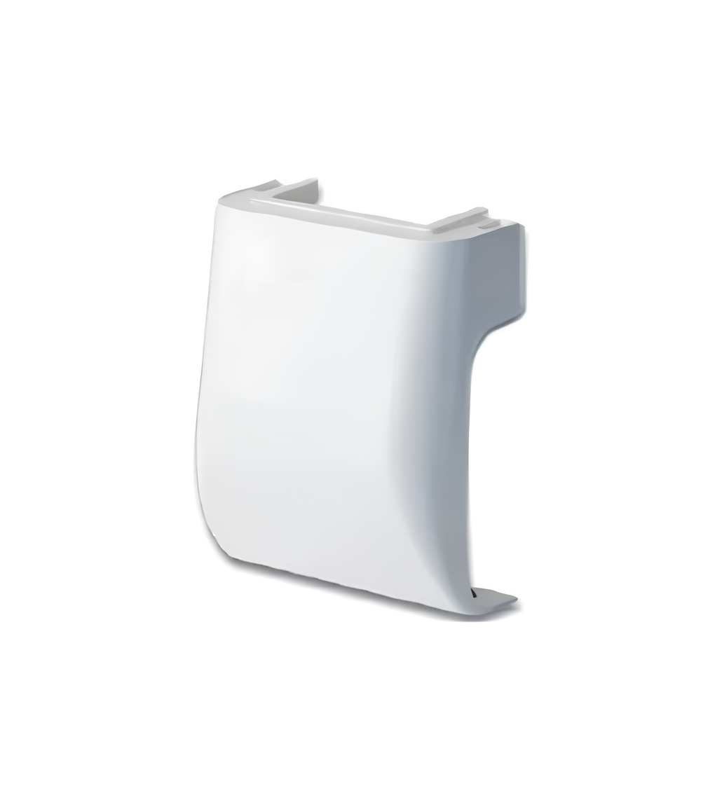 Отвод узкий ДКС In-liner Front от канала 90х25 мм до коробок PDD-N60/PDD-N120 и 6 модульную коробку Brava Белый (09211)