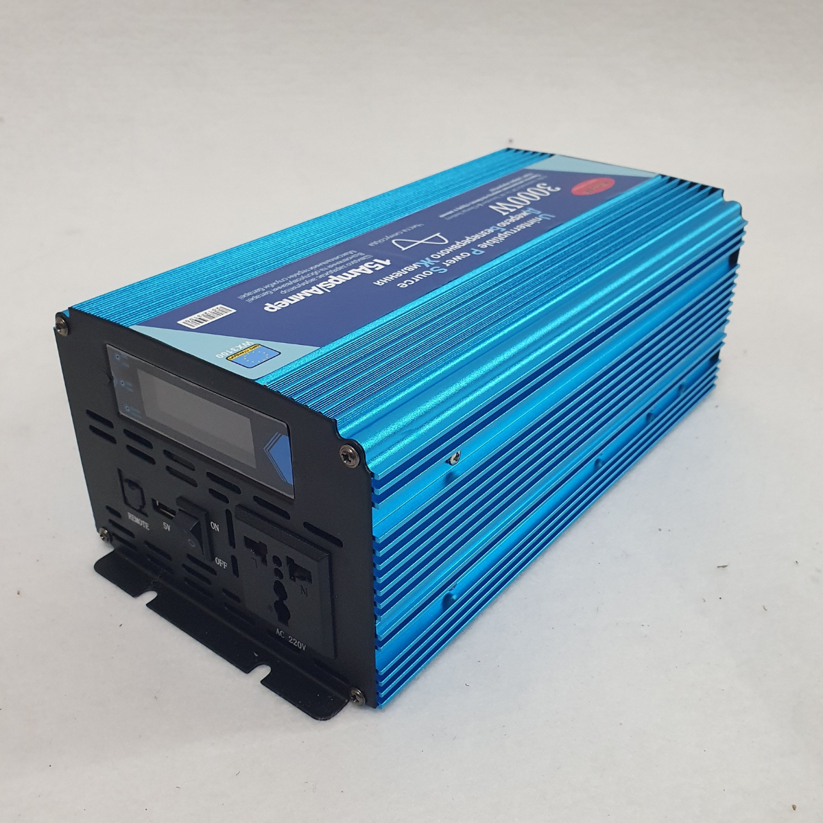 Автомобільний інвертор Power Inverter Wimpex WX-3100 з зарядкою акумулятора чиста синусоїда з 12-220 В 3000W - фото 11 Автомобільний інвертор Power Inverter Wimpex WX-3100 з зарядкою акумулятора чиста синусоїда з 12-220 В 3000W - фото 11