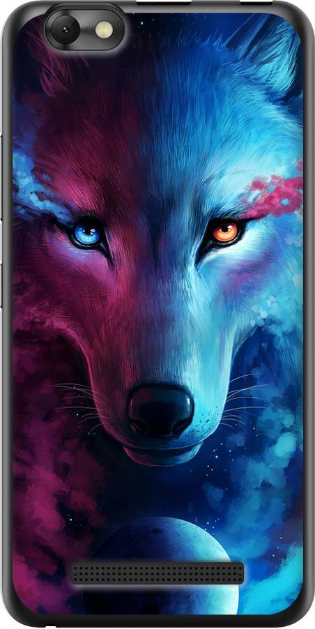 Чехол на Lenovo Vibe C A2020 Арт-волк (3999u-283-42517)