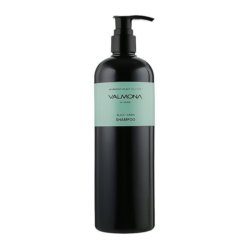 Шампунь для волос с комплексом из целебных трав Ayurvedic Scalp Solution Black Cumin Shampoo Valmona 480 мл (8802929883205)
