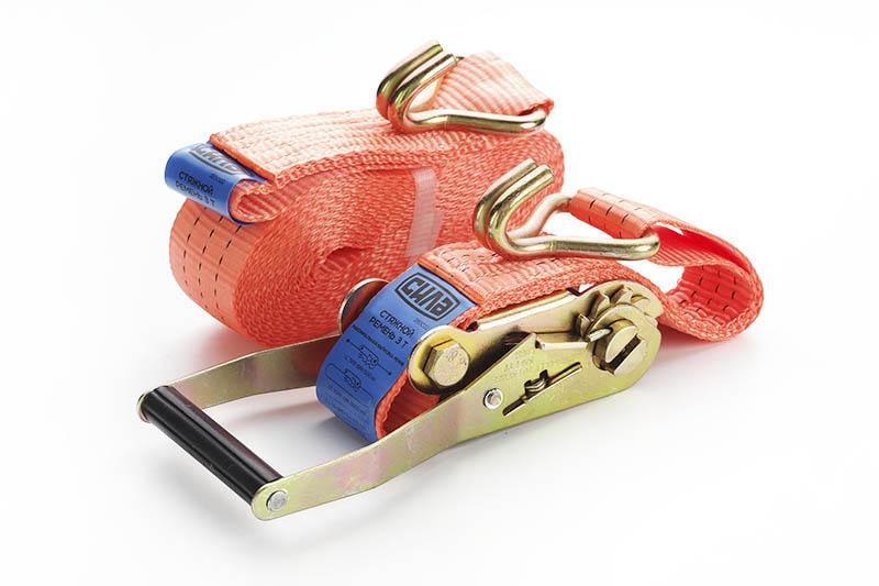 Ремень стяжной Сила 3 т х 8 м х 50 мм с пластиковой ручкой (285022)