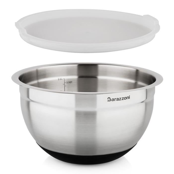 Миска с силиконовой крышкой Barazzoni 810160024 AISI 24 см 3,5 л (2644923)