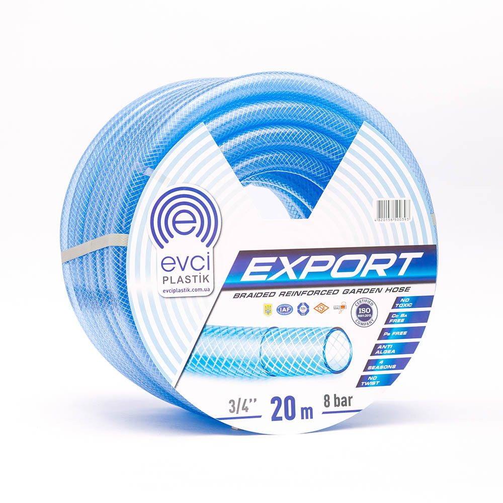 Шланг для поливу Evci Plastik Export ПВХ Ø 3/4" 3-шаровий армований бухта 30 м (SQ-1035766) - фото 1