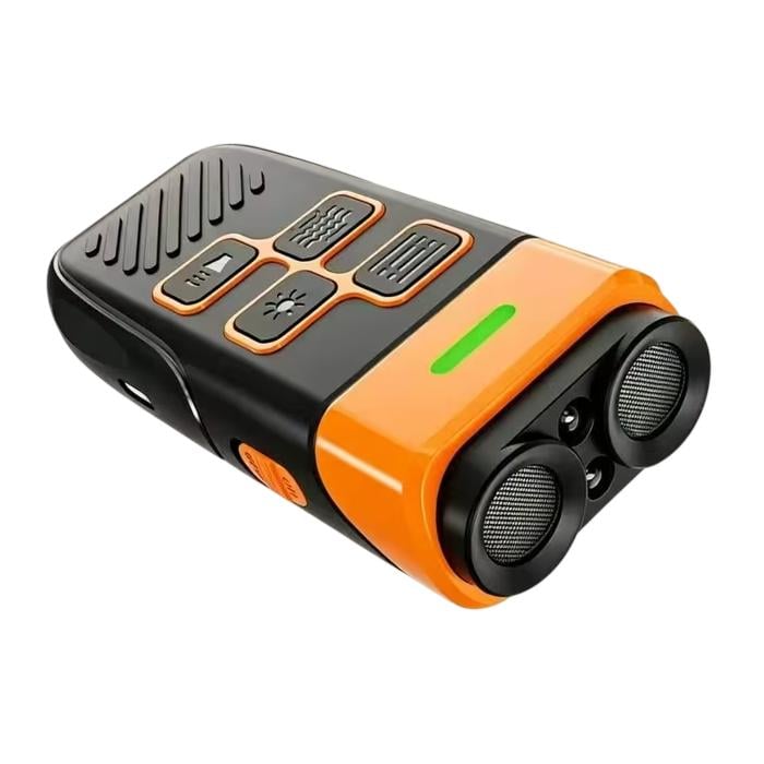 Отпугиватель и дрессировщик собак ультразвуковой Ultrasonic K40 с фонариком Type-C Черный