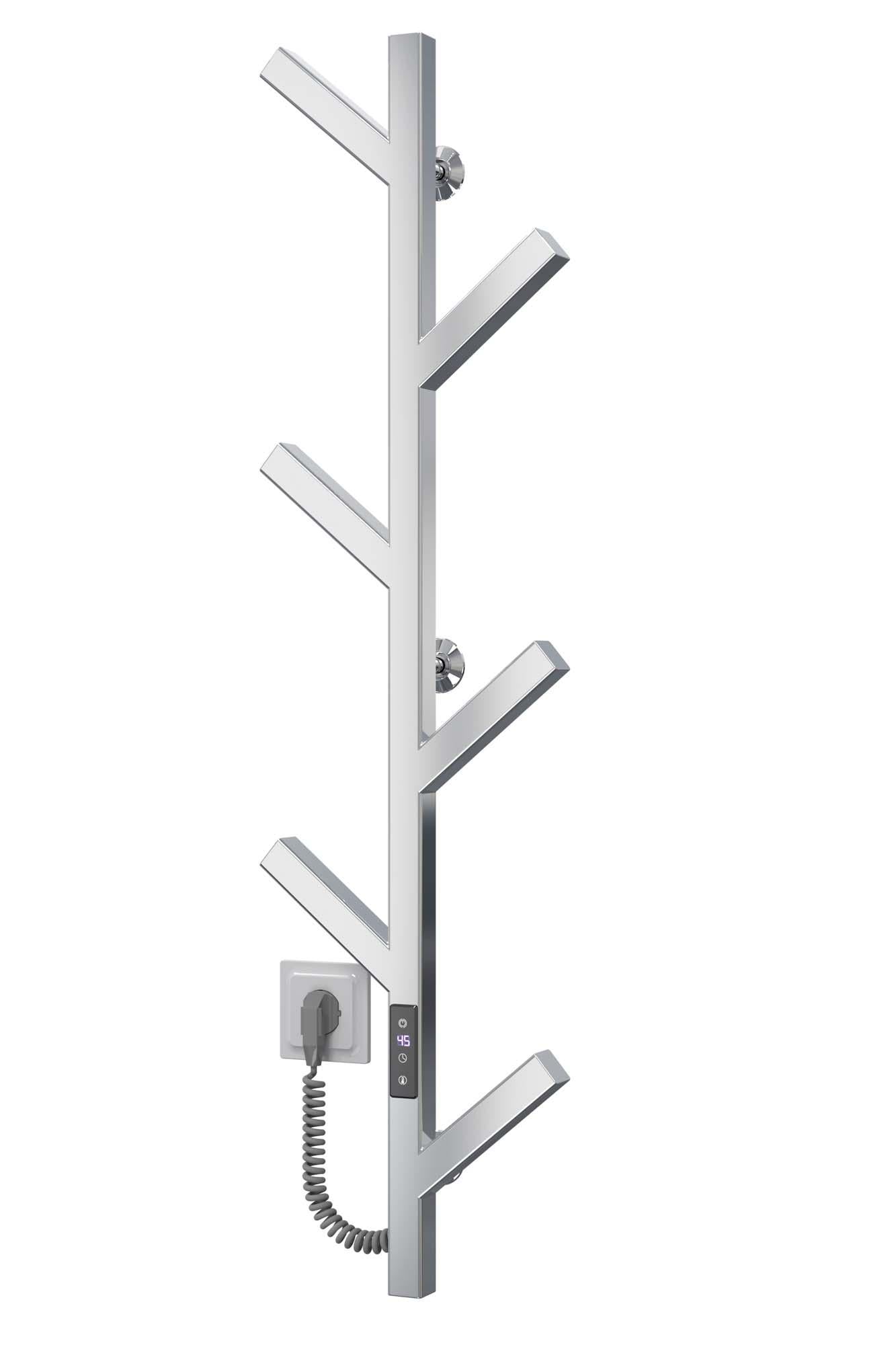 Полотенцесушитель электрический Deffi Kir П6 1000 JD04 нержавеющая сталь мм Хром (A.KR.100.6.E.C.U.2)