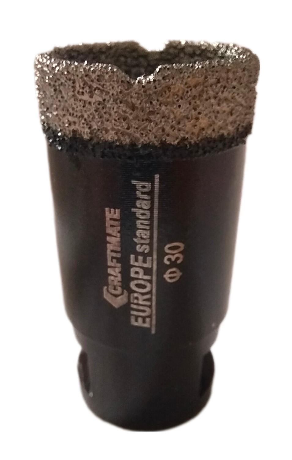 Коронка алмазна Craftmate 30 мм М14 сухе свердління для КШМ - фото 2 Коронка алмазна Craftmate 30 мм М14 сухе свердління для КШМ - фото 2