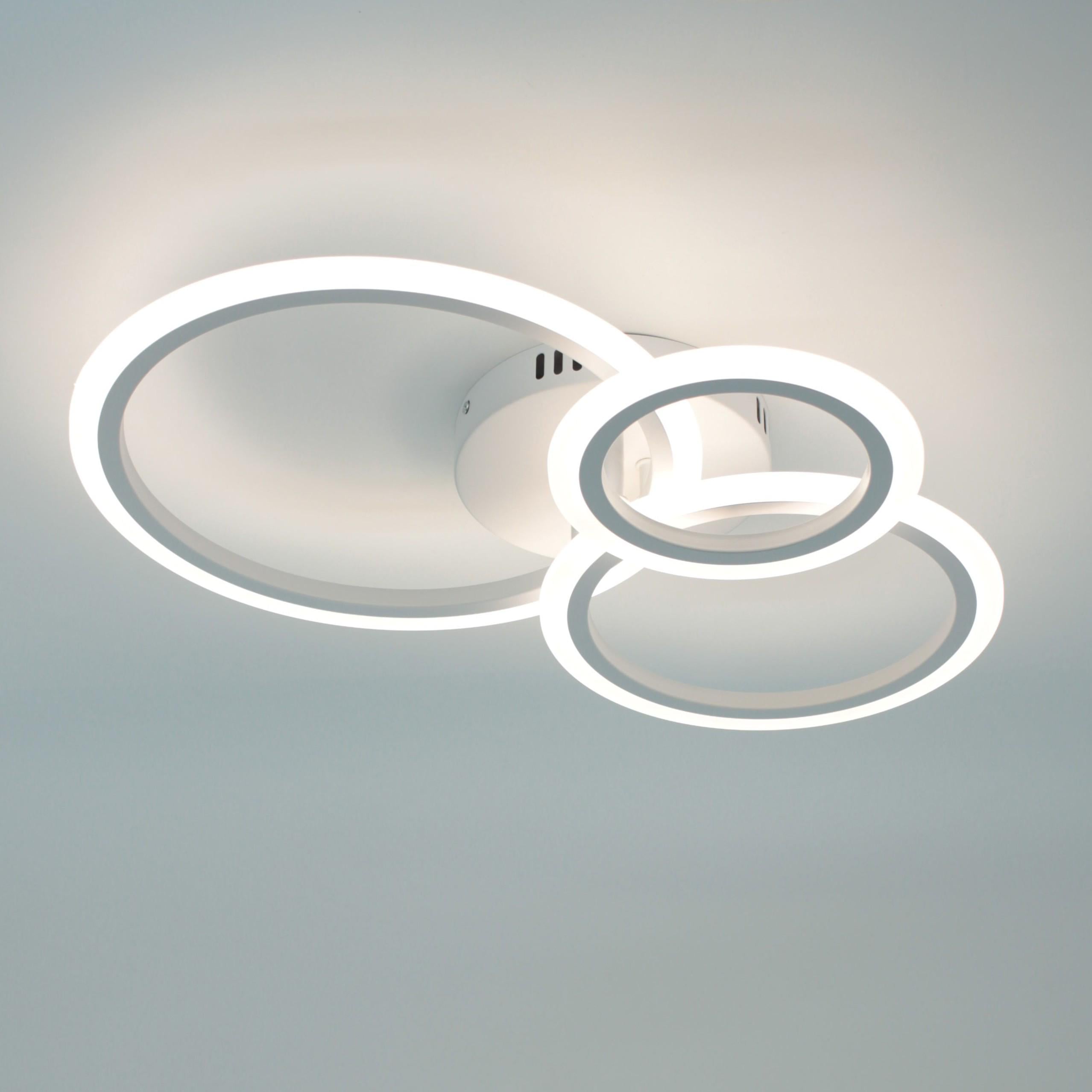 Люстра смарт світлодіодна ESLLSE TRIO 70 Вт 3R керована 510x380x107 мм Чорний (10627)