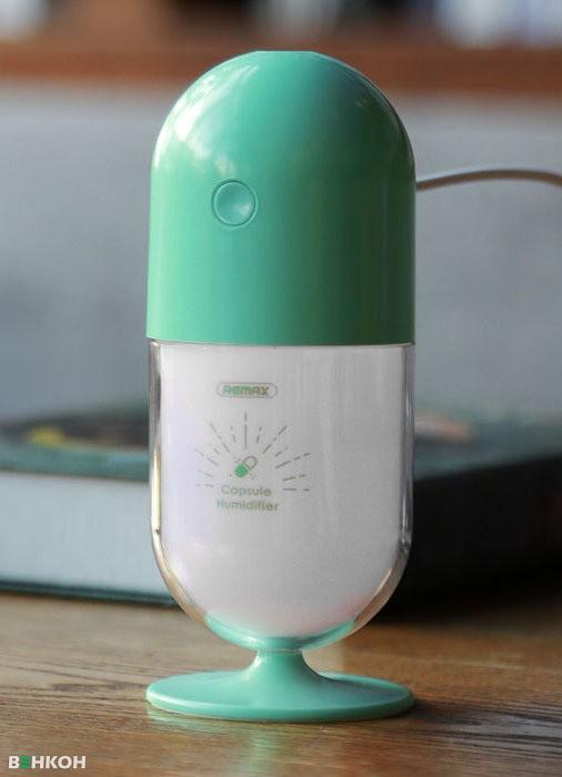 Зволожувач повітря Remax RT-A500 Capsule Mini Humidifier Зелений (6954851281894) - фото 4