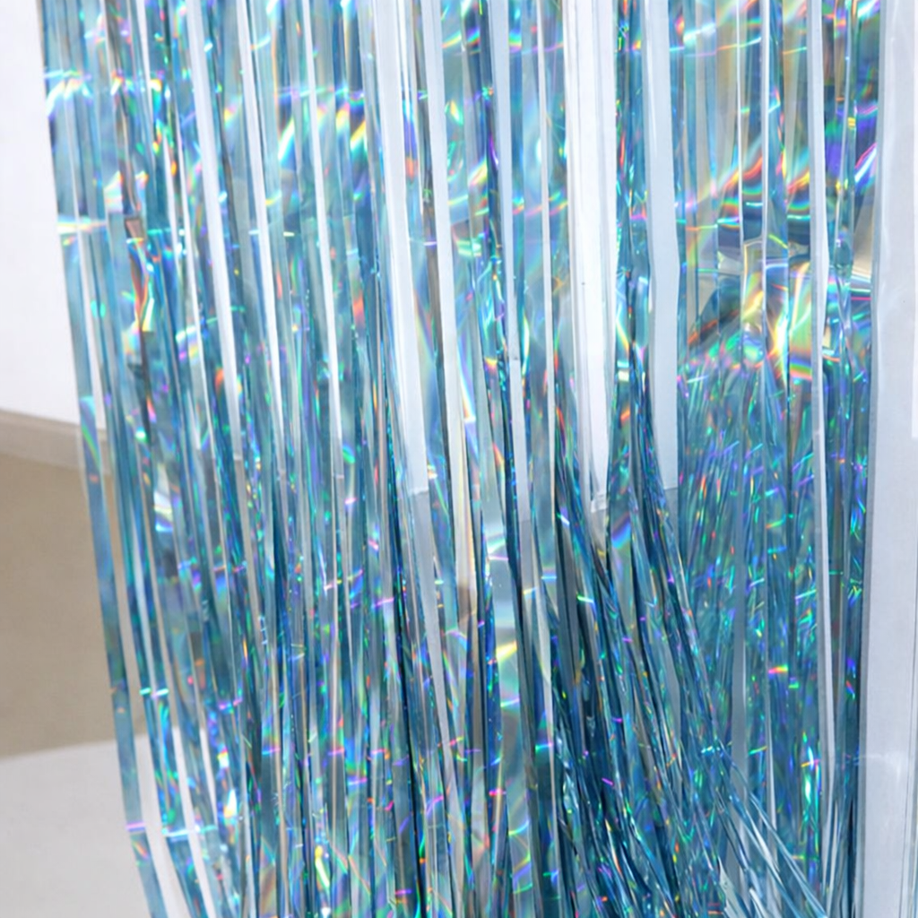 Дощик на фотозону з голограмою 1x1 м Блакитний (5505/1)