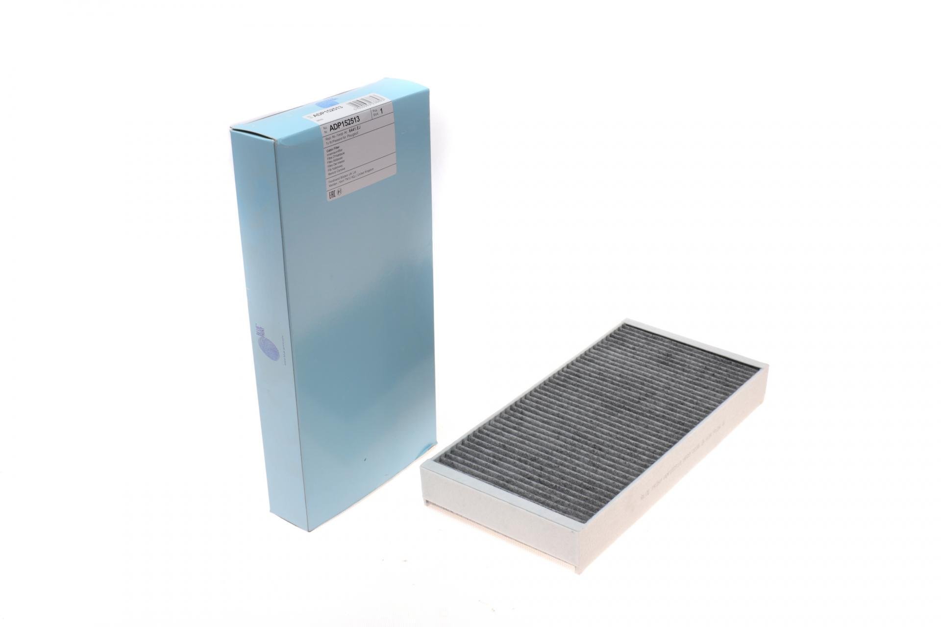 Фильтр салона BLUE PRINT для Citroen C5/C6/Peugeot 407 04- угольный (ADP152513)