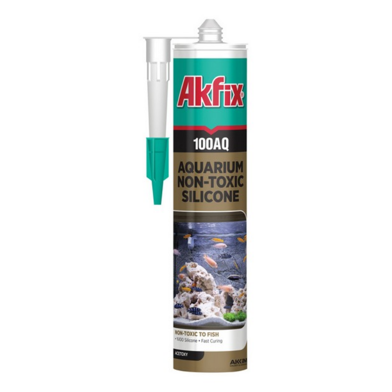 Герметик аквариумный силиконовый Akfix 100AQ прозрачный 280 мл (28715858)