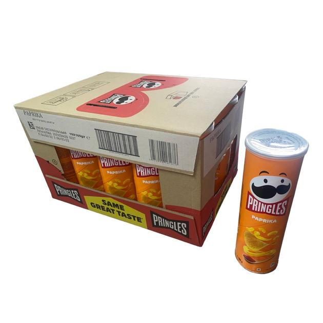 Упаковка чіпсів Pringles Paprika 19 шт. 165 г