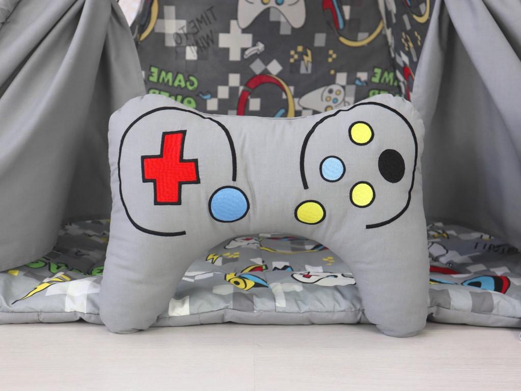 Вігвам для дітей Playsation графіт з матрацом і подушками з кошиком для білизни - фото 8 Вігвам для дітей Playsation графіт з матрацом і подушками з кошиком для білизни - фото 8