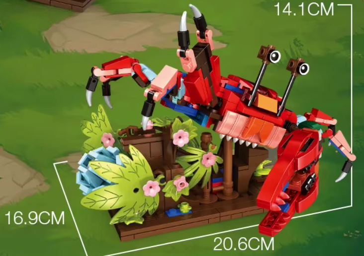 Конструктор дитячий Woma Папуга Хамелеон Краб 3в1 538 деталей - фото 4