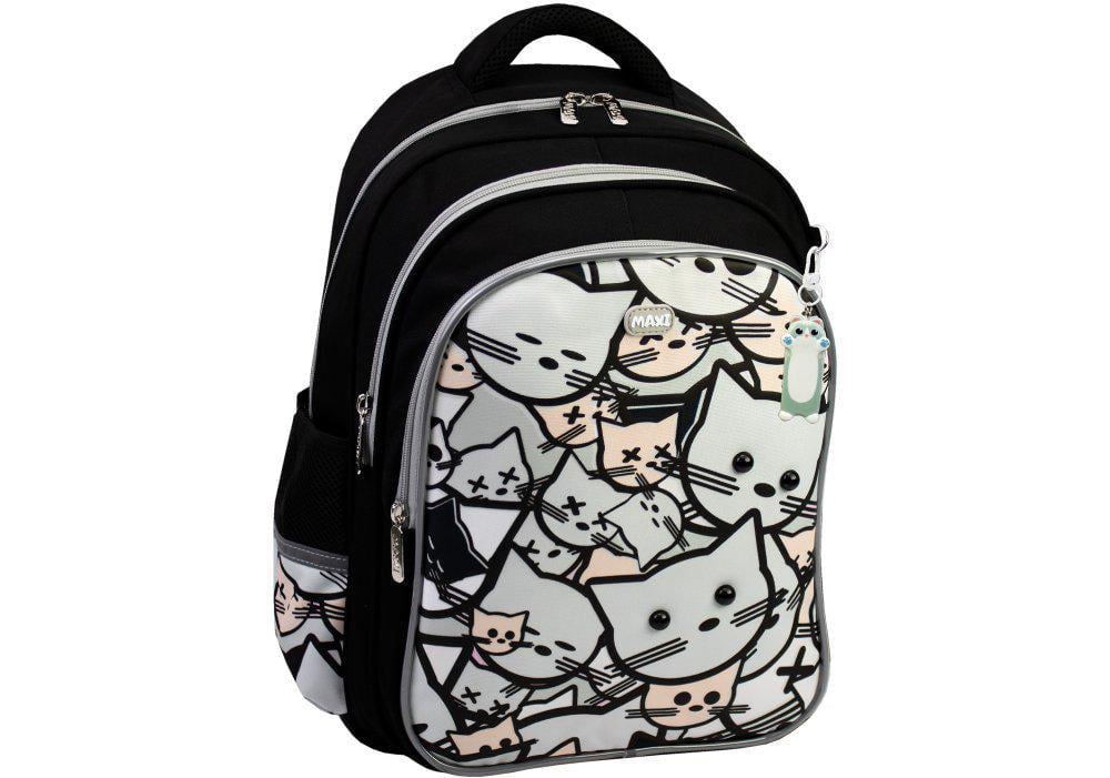 Рюкзак школьный Maxi 38x27x13 см 13 л Черный (MX85162)