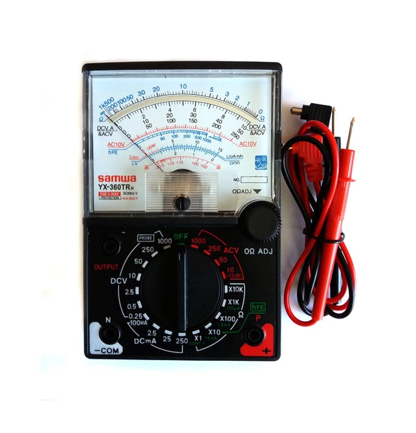Мультиметр аналоговый со стрелочной индикацией Sinometer YX-360TRe многофункциональный Черный (168-31-YX-360TRe)