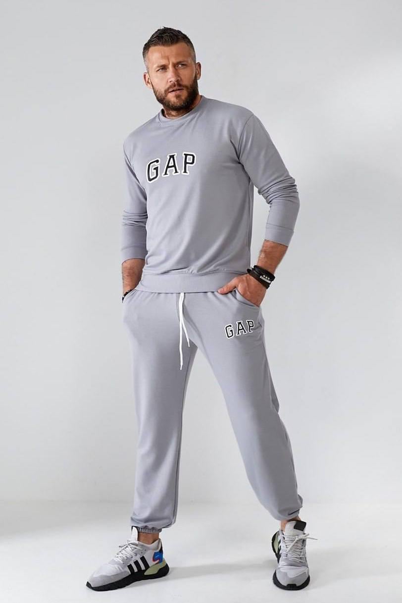 Спортивный костюм мужской 3XL-4XL Серый (192780)