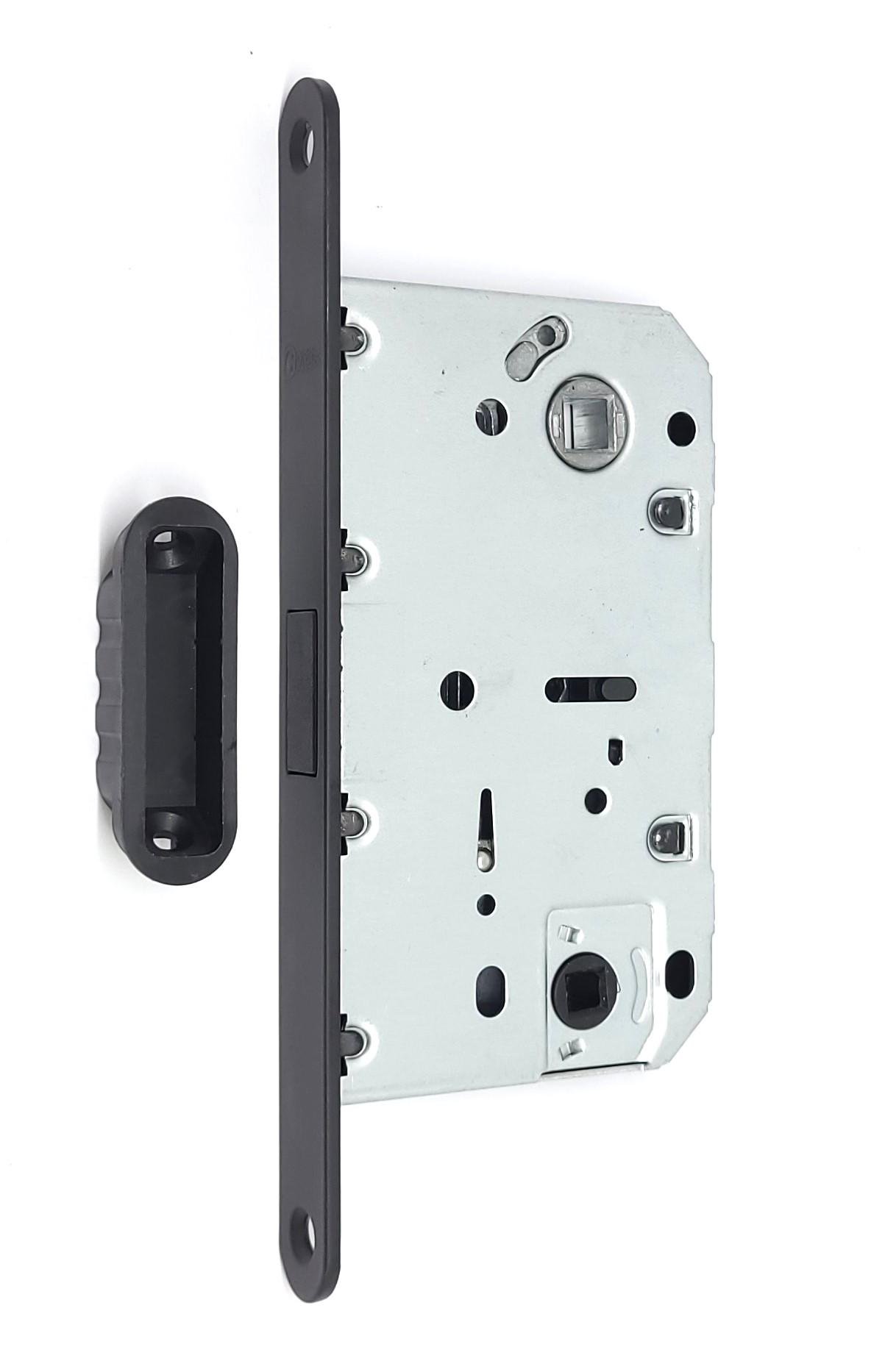 Замок врізний магнітний Class WC PLST Magnet Minimal 410B-S під WC Black matt Чорний (WC M410B-S BLACK MATT MIN)