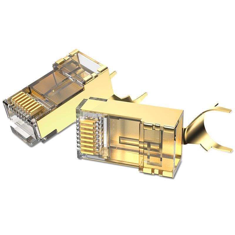 Коннектор RJ45 Vention Cat.8/FTP 10 шт. Золотистый (IDHR0-10)
