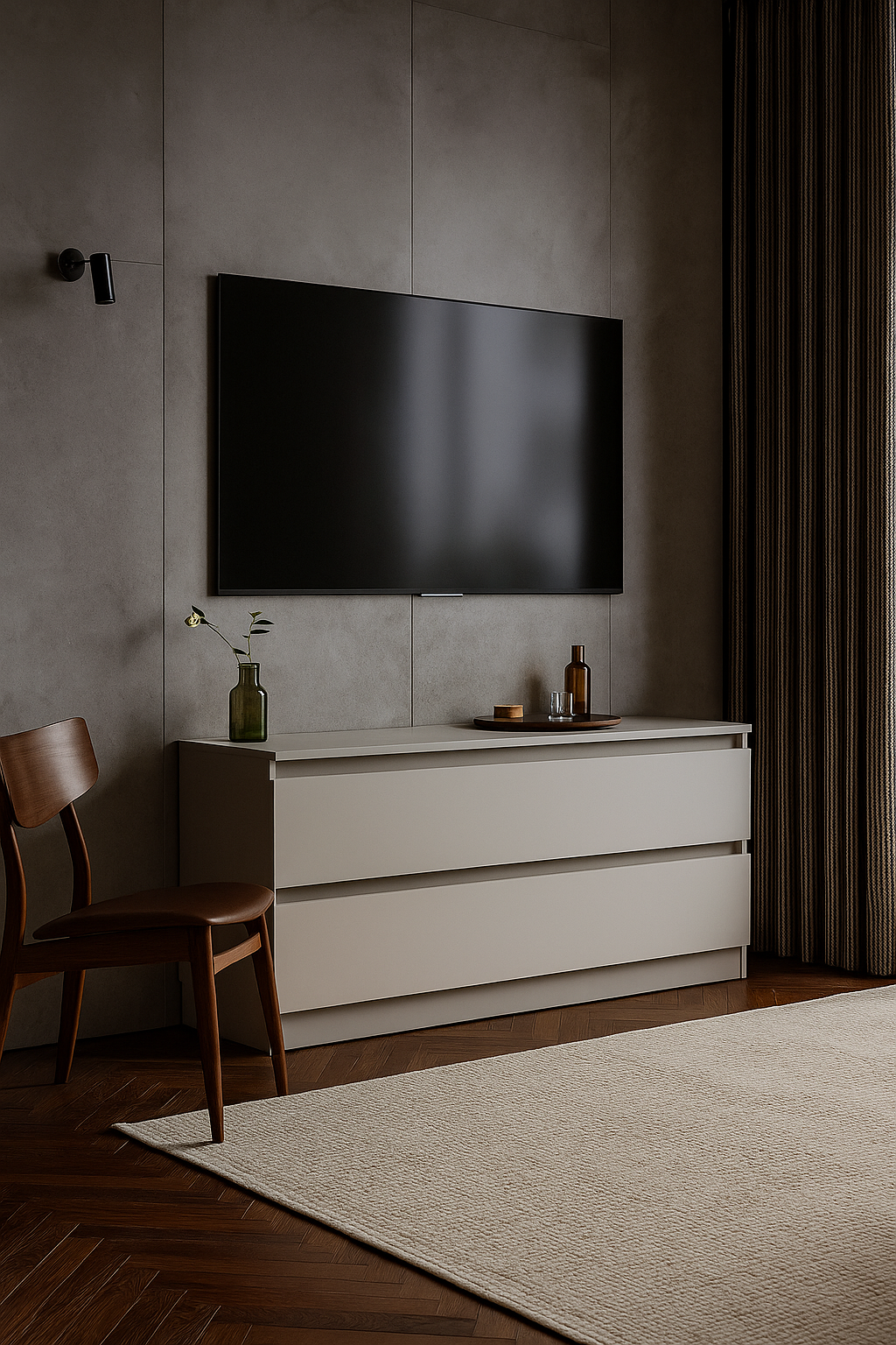 Комод MEBEX на 2 ящика 100х40х54,4 см Серый светлый (VM2B1000LG) - фото 1 Комод MEBEX на 2 ящика 100х40х54,4 см Серый светлый (VM2B1000LG) - фото 1