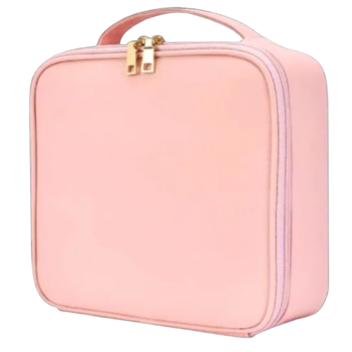 Косметичка-органайзер с LED зеркалом и подсветкой Розовый (9007/2)