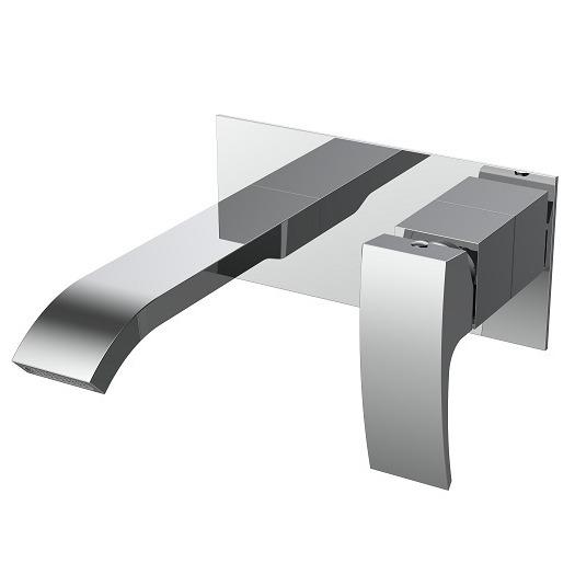 Смеситель для умывальника KOER KB-16007-01 KR3450 настенный однорычажный Хром (176829)