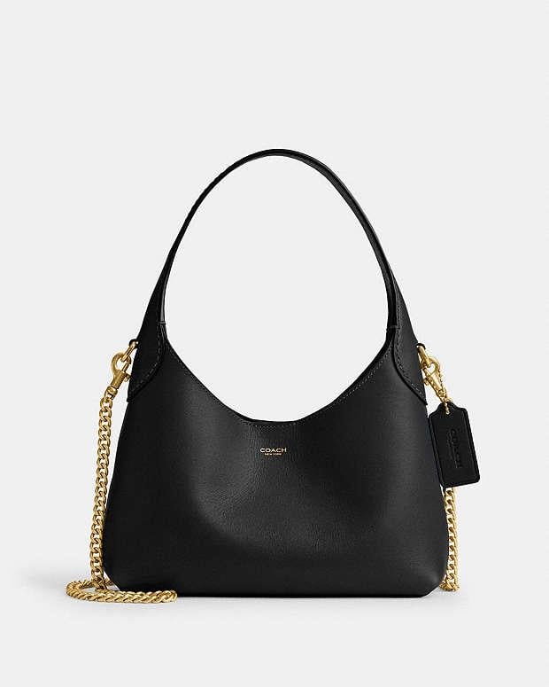 Сумка жіноча Coach Brooklyn Shoulder Bag 23 Чорний (36987055)