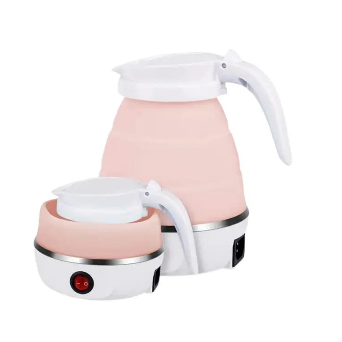 Электрочайник дорожный Electric Kettle EK-2354 силиконовый складной Розовый (EK-2354р) - фото 7