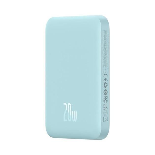 Внешний аккумулятор с беспроводной зарядкой BASEUS Magnetic 20 W 6000mAh для iPhone 12/13/14/15 Blue - фото 4