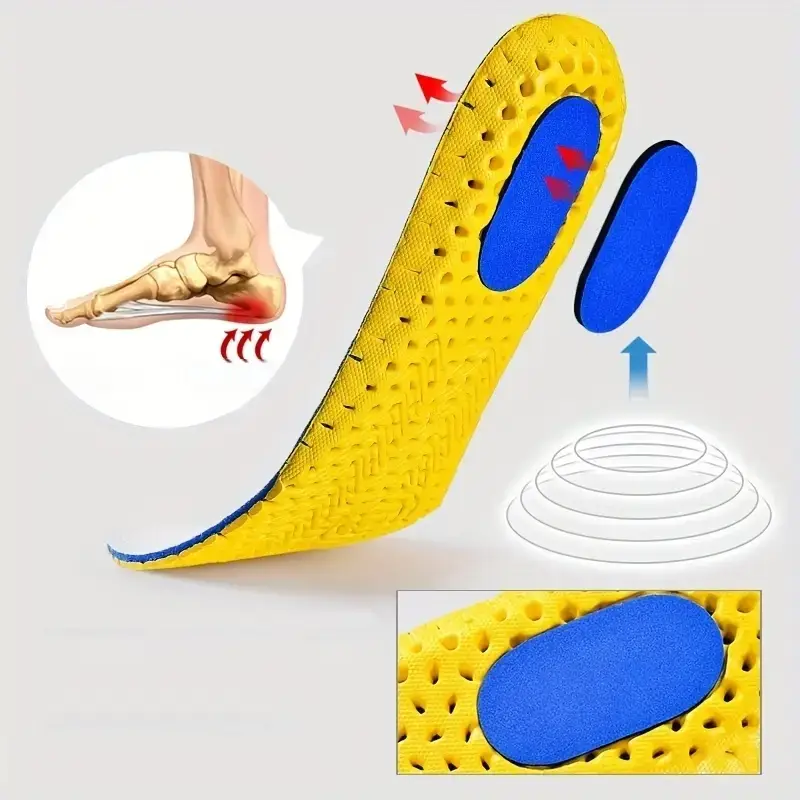 Стельки ортопедические из пены с эффектом памяти для обуви. 37-38 Желтый (70387) - фото 4 Стельки ортопедические из пены с эффектом памяти для обуви. 37-38 Желтый (70387) - фото 4