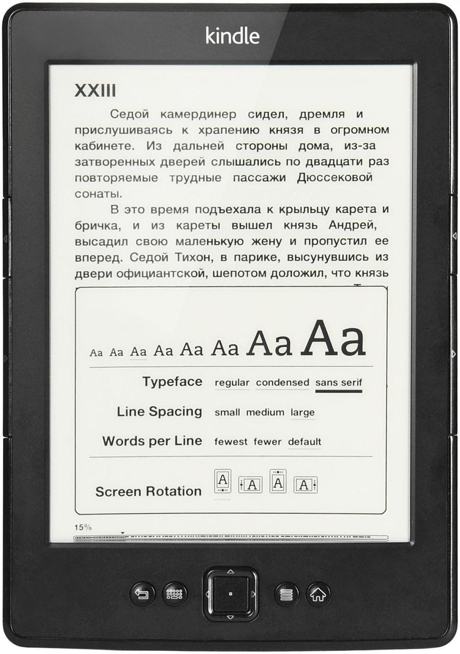 Електронна книга Amazon Kindle 5th Gen Black (Refurbished)