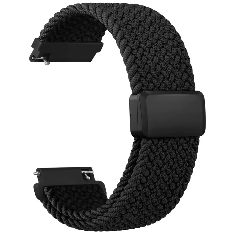 Ремінець тканевий Gravy 20 мм Black (30586)